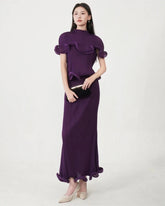 Luxury Pleated Two-Piece Set